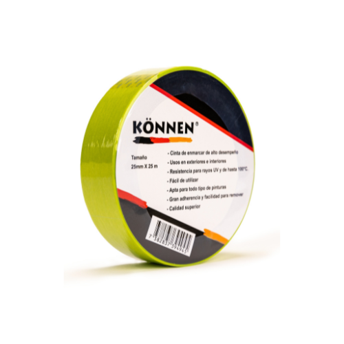 CINTA ADHESIVA VERDE 19MM/25M (KONNEN) . (C/100)